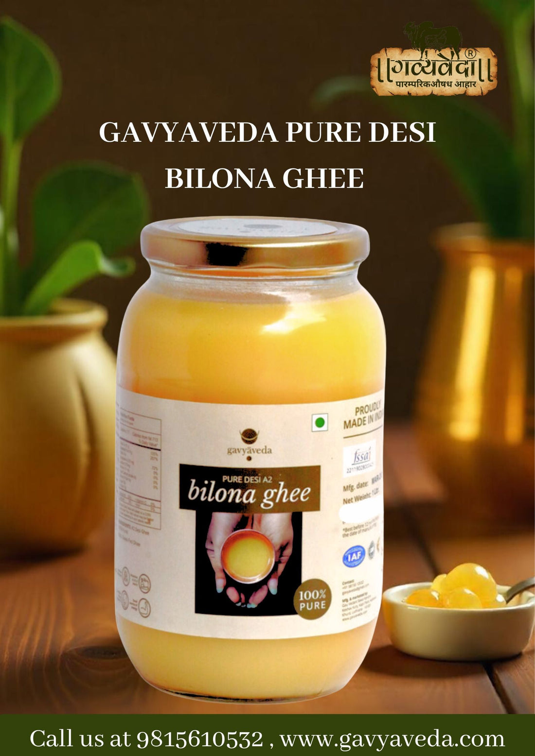 Transform Your Health with the Purity of Gavyaveda A2 Ghee