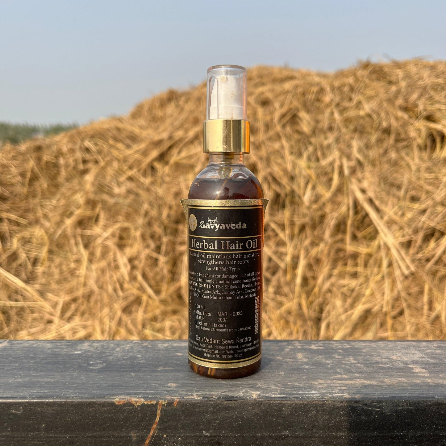 Gavyaveda Herbal Hair Oil - Nourish, Strengthen & Shine